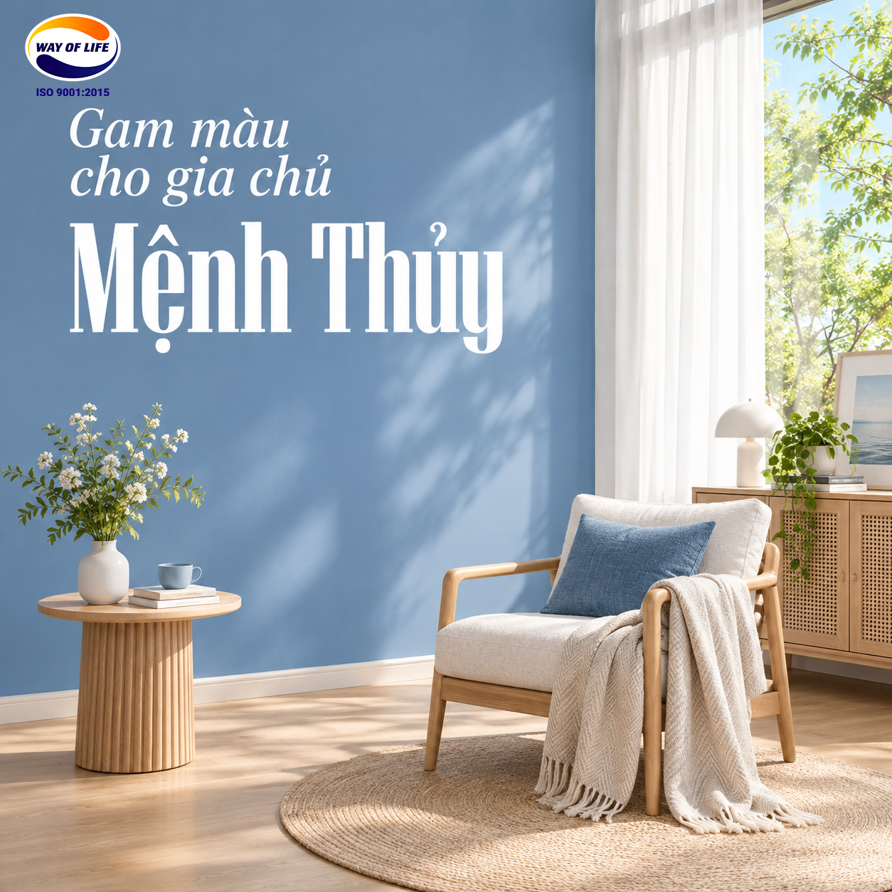 SƠN NHÀ THEO PHONG THỦY CHO GIA CHỦ MỆNH THỦY - Cách chọn màu